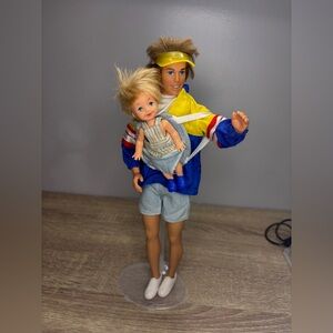 Mattel big brother Ken Doll with little brother Tommy